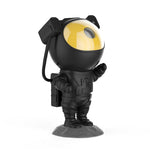 Black and yellow robot figurine on a white background