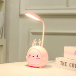 Compact bedside night light creating cozy dorm room atmosphere