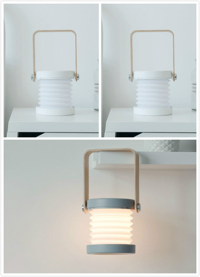 Collage of a modern wall-mounted light fixture on a plain background