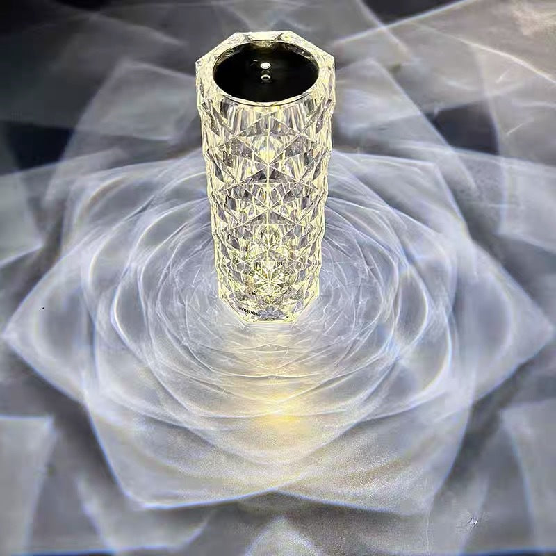 Decorative cylindrical light on a textured surface